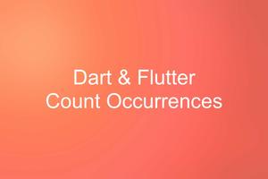 Flutter & Dart: Count Occurrences of each Element in a List