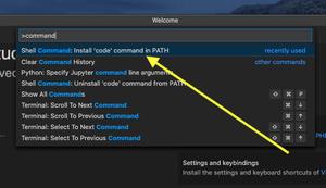 How to launch VS Code using command line