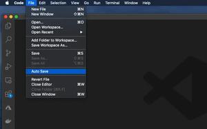 How to toggle Auto Save in VS Code