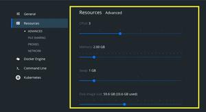Limit resources consumed by Docker Desktop