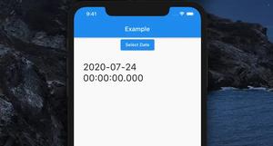 Flutter Date Picker example