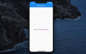 Flutter: Get Device Screen Width and Height