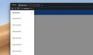 React: Making a side Drawer with Ant Design