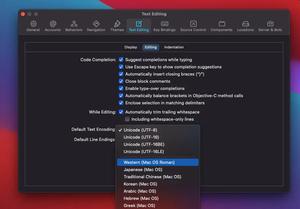 How to Change the Default Text Encoding in Xcode