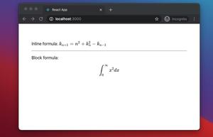 2 ways to display Math Symbols in React