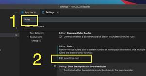 How to Customize Vertical Rulers in VS Code