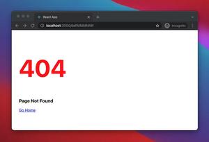 React Router Dom: Implement a Not Found (404) Route