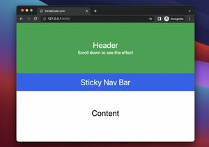 Tailwind CSS: How to Create a Sticky/Affix NavBar