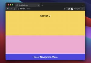 Tailwind CSS: Create a Fixed/Sticky Footer Menu