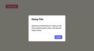 How to Create a Modal Dialog with Tailwind CSS