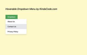 Tailwind CSS: How to Create a Hoverable Dropdown Menu