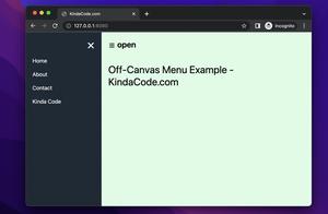 Tailwind CSS: How to Create an Off-Canvas Side Menu