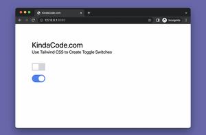 Tailwind CSS: Create Toggle Switches without Javascript