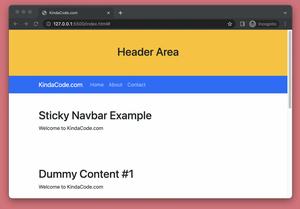 How to Create an Affix/Sticky Navbar with Bootstrap 5