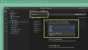 VS Code: Set Preferred Quote Type for Quick Fixes