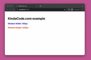 How to get the Width & Height of the Viewport in React