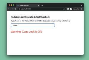 React: How to Detect Caps Lock is On