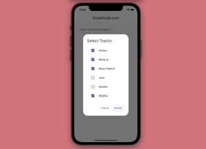 Flutter: Making a Dropdown Multiselect with Checkboxes