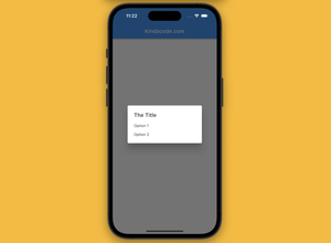 How to implement SimpleDialog in Flutter