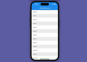 How to create a zebra striped ListView in Flutter