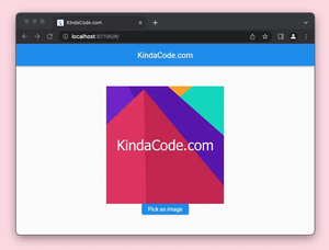 Flutter Web: How to Pick and Display an Image
