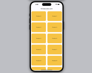 Flutter: GridView.builder() Example