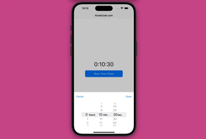 Flutter CupertinoTimerPicker: Tutorial & Example