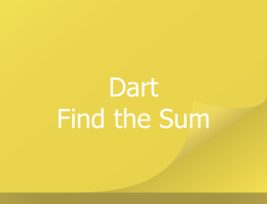 Dart: Calculate the Sum of all Values in a Map