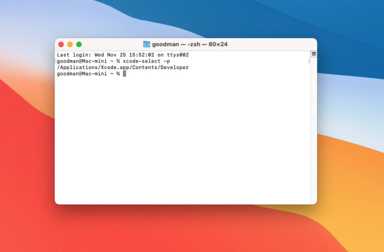 apple xcode command line utilities install