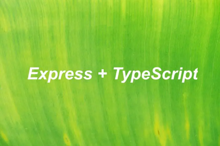 expressjs typescript