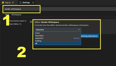 VS Code: How to Render Whitespace Characters - KindaCode