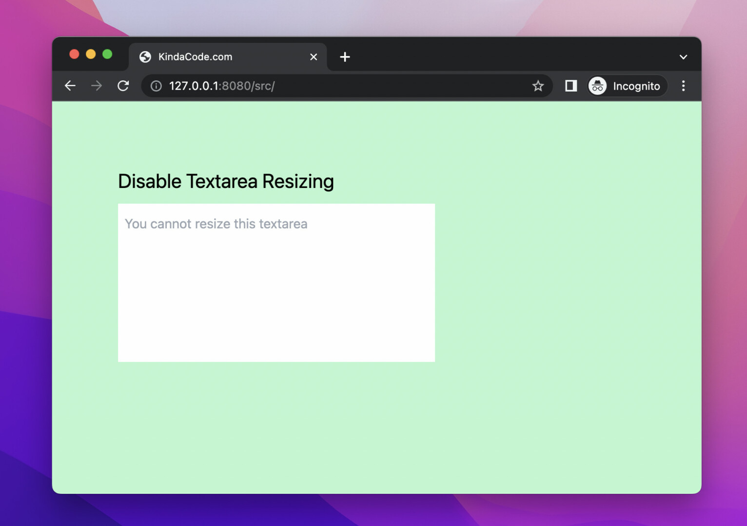 Tailwind CSS How To Disable Resizing Of Textarea KindaCode