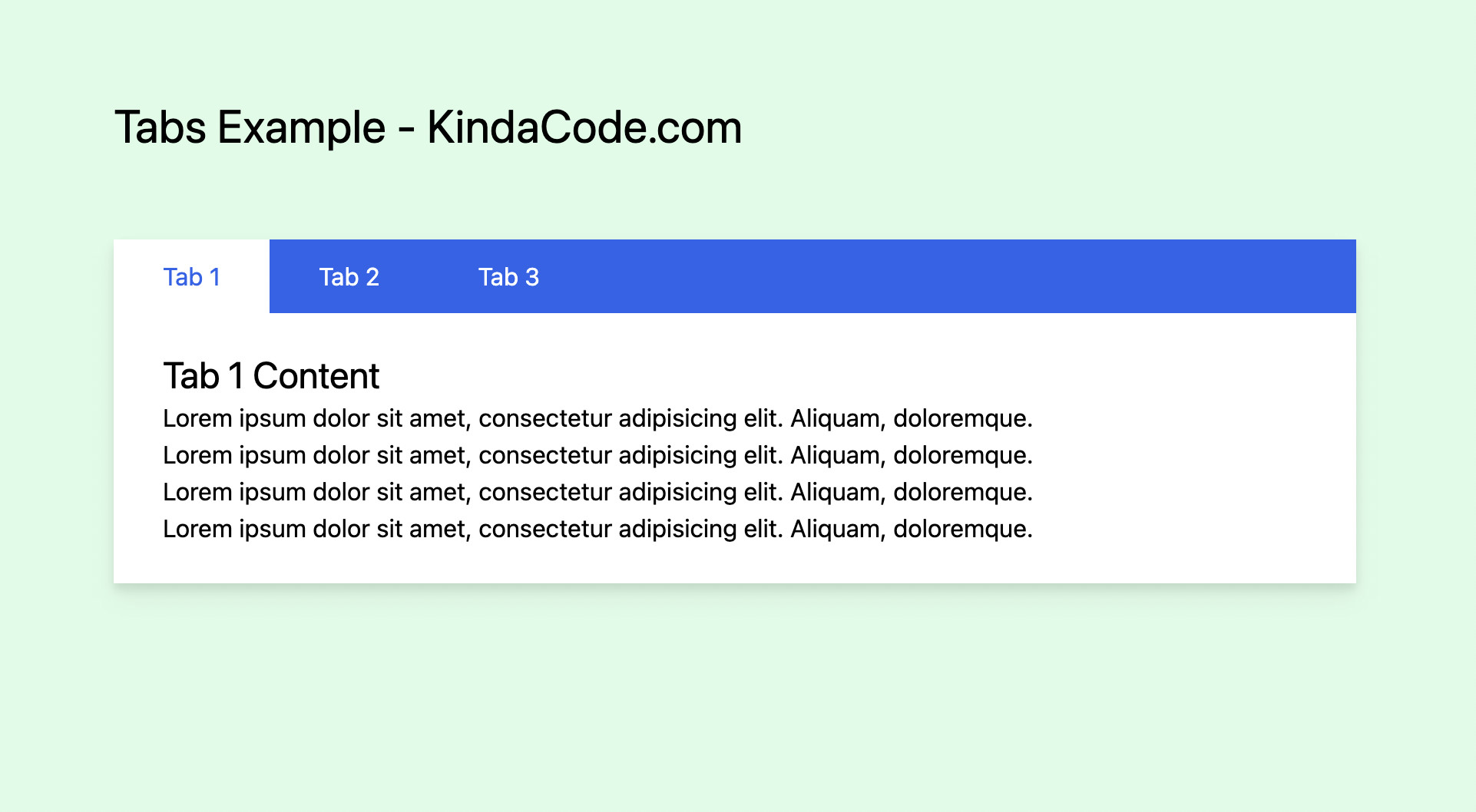 How To Create Toggleable Tabs With Tailwind Css Kindacode 7736